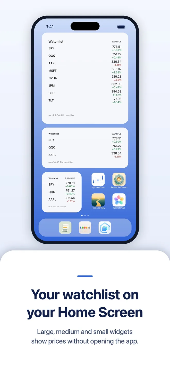MyLinedChart on iPhone, picture 1